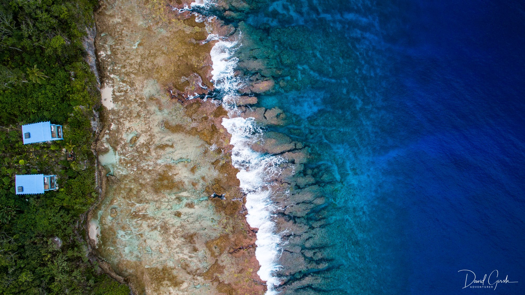 Aerial coastline