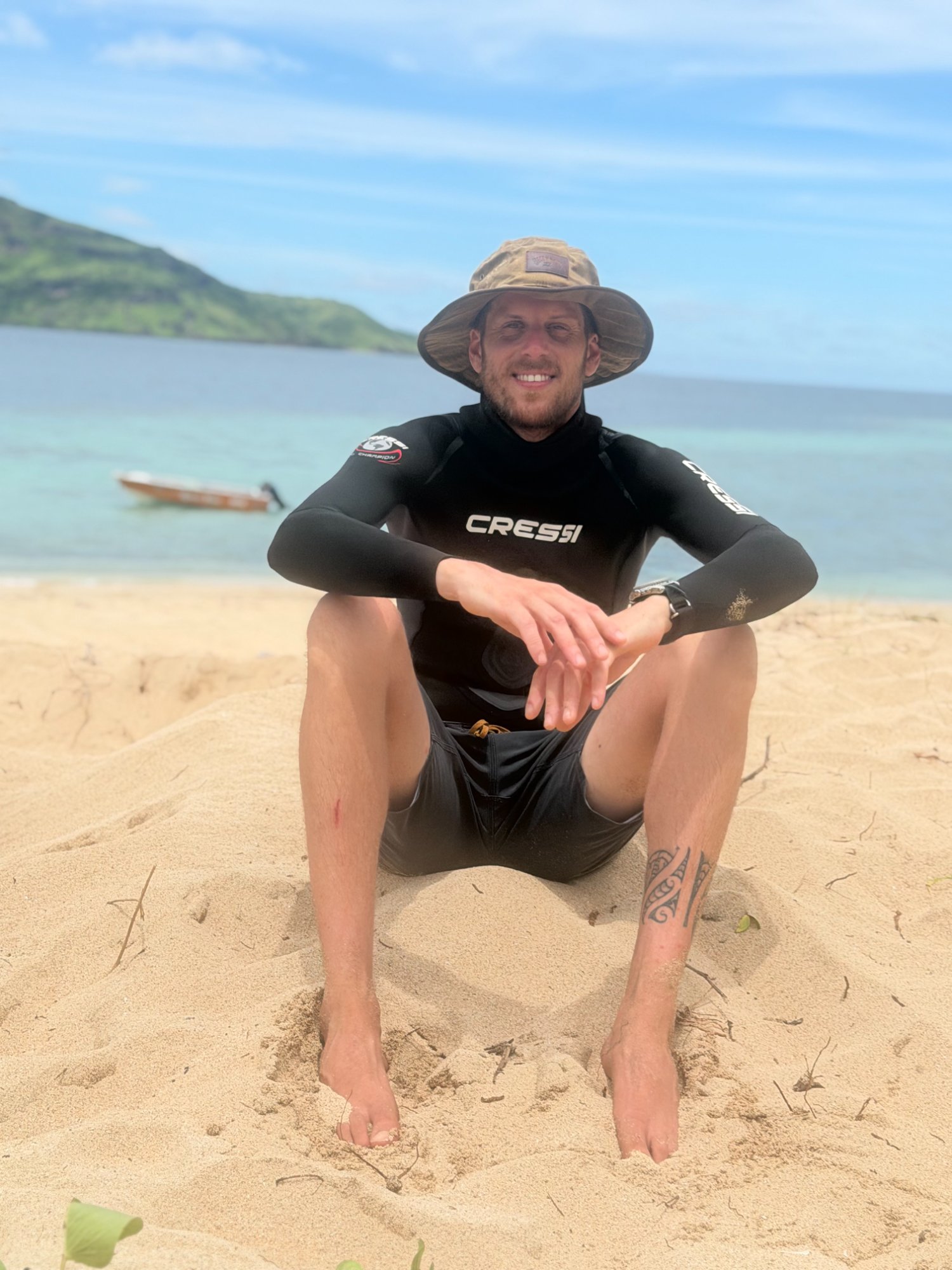 David Girsh on beach