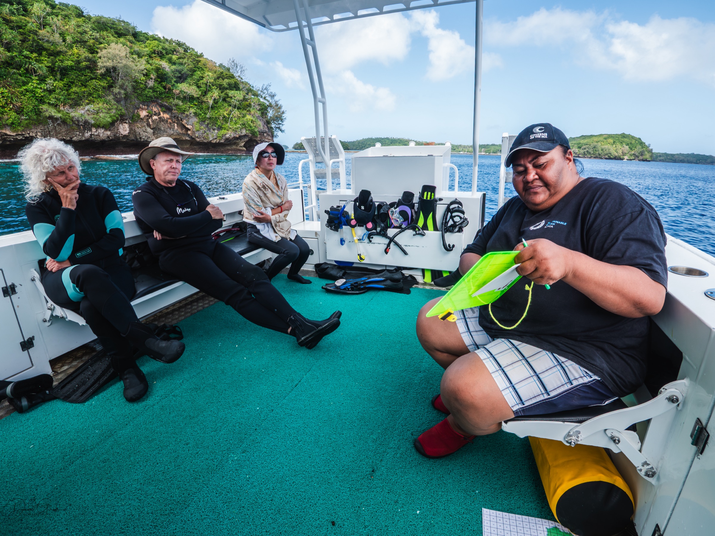 Reef survey work with VEPA, Vava'u Tonga
